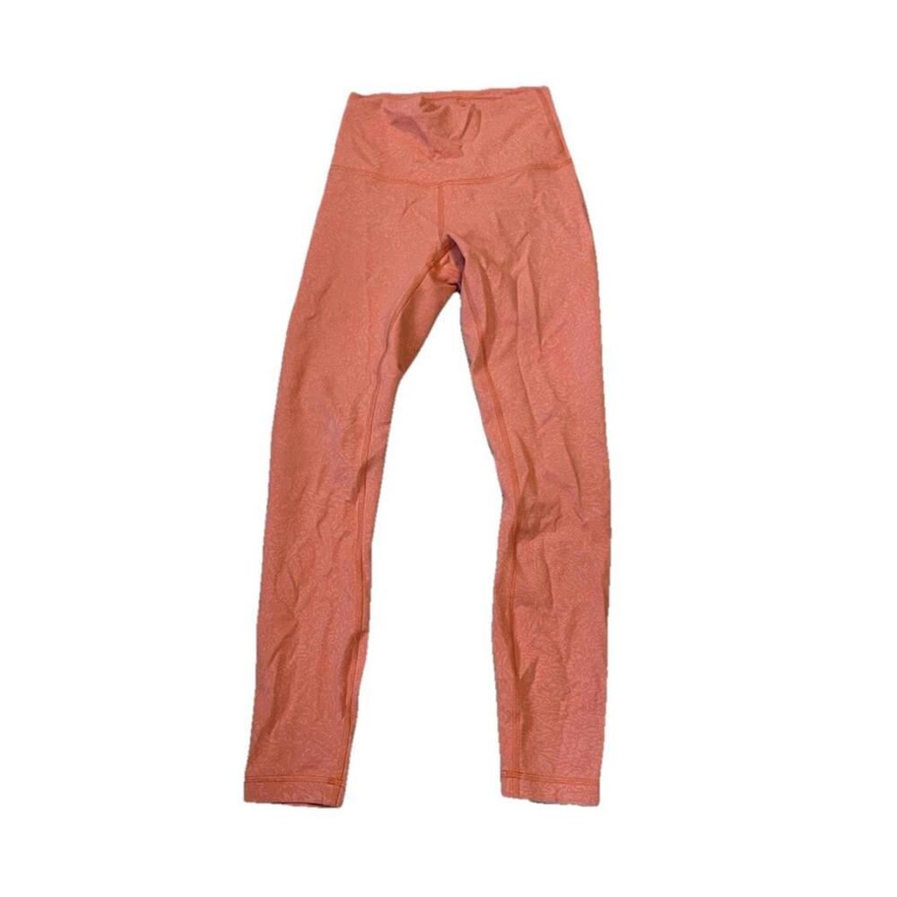 Lululemon Wunder Train HR Tight 24" Sizes 2 CRWC Crunch Warm Coral H96